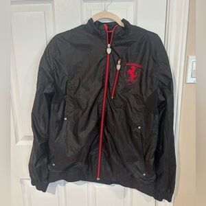 Ferrari Black and Red Bomber Jacket
